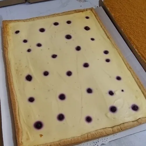 Творожник с ягодами