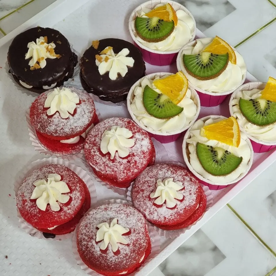 Красный бархат вупи пай капкейк